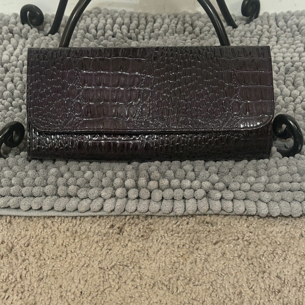 Black Travel Jewelry Organizer Roll Bag
